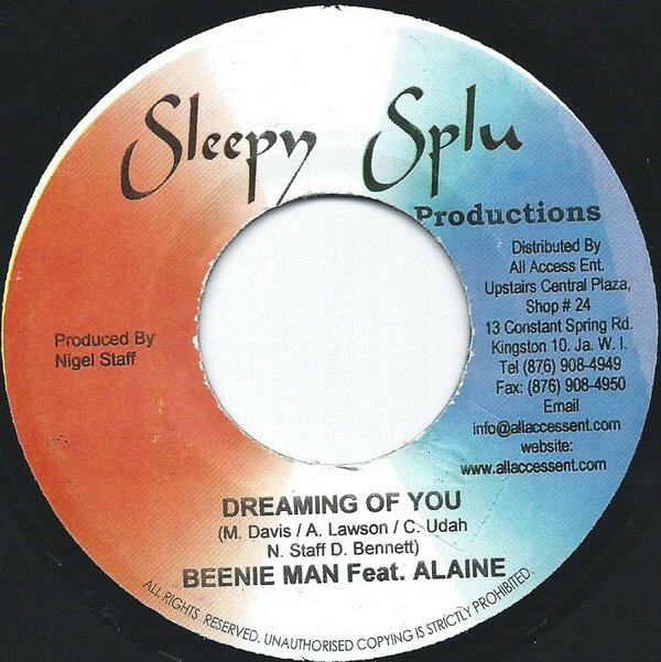 7” Beenie Man, Alaine Dreaming Of You NONE Sleepy Splu /00080