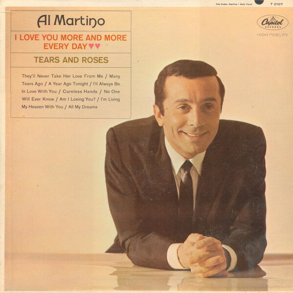 【中古】米LP Al Martino I Love You More And More Every Day / Tears And Rose T2107 CAPITOL /00260