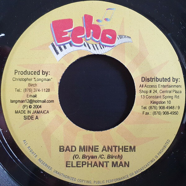 ・アーティスト Elephant Man ・タイトル Bad Mine Anthem ・レーベル・型番 Echo (2) NONE ・フォーマット 7" ・コンディション(盤) 良い (VG+) ・コンディション(ジャケット) ・コンディション(帯) オビなし ・特記事項 サンプル画像です。実際の商品の画像ではありません 商品写真はバーコード/カタログ番号に対応したサンプル画像ですので、お送りする商品の画像ではありません。帯やライナーなどの付属品は、特記事項に記載されている場合のみ含まれます。プロモやカラーレコードなどの仕様についても、該当する場合のみ特記事項に記載しています。 【ご購入前に必ずご確認ください】 ・本店サイト(www.recordcity.jp)とは価格、送料が違います ・本店サイト、その他支店のオーダーとは同梱発送できません ・注文確定後に別の注文を頂いた場合、注文同士の同梱は致しかねます。 ・別倉庫から発送しているため、店頭受け渡しは対応しておりません ・一部商品は他の通販サイトでも販売しているため、ご注文のタイミングによっては商品のご用意ができない場合がございます。 ・土日祝日はお休みです 金曜・祝前日9時以降のご連絡またはご入金は、返答または発送が週明け・祝日明けに順次対応となります。 ・ご購入後のキャンセル不可 ご購入後のキャンセルはいかなる理由においてもお受けできません。ご了承の上、ご購入くださいませ。 ・日本郵便(ゆうパック/ゆうメール)によるお届けになります。 ・中古品であることをご理解ください 当ストアでは中古商品を主に販売しております。中古品であることをご理解の上ご購入ください。また、一部商品はRecordCityオンラインストアで試聴可能です。 ・返品について お客様のご都合による返品は一切承っておりません。 表記の内容と実際の商品に相違がある場合、また針飛び等で返品・返金をご希望される場合は、商品の到着後1週間以内にご連絡ください。商品の返送をこちらで確認後、キャンセル・返金を行います。 コンディションVG以下の商品は返品できません。プレイに影響のない表面のこすれ傷、プレス起因のノイズ盤は返品の対象外です。 【コンディション表記】 ・ほぼ新品(M-)(Like New) 完全な新品。未使用。当店ではほぼ使用しません ・非常に良い(EX)(Excellent) 中古盤として美品な状態。わずかな経年を感じるものの傷みを感じさせない、当店基準で最高の状態 ・良い(VG+)(Very Good Plus) 丁寧に扱われた中古品で、軽い使用感がみられる。 ・可(VG)(Acceptable) 使い込まれた中古品で、「良い」よりもさらに使用感がみられる。 ・悪い(VG-)(Bad) 状態が悪いアイテム。使用の保障はなく、再生不可、針飛び、目立つノイズがあるかもしれない。状態によるクレーム不可。返品不可。 ・非常に悪い(G)(Very Bad) 「悪い」よりさらに状態が悪いアイテム。使用の保障はなく、再生不可、針飛び、目立つノイズがあるかもしれない。状態によるクレーム不可。返品不可。 ・ジャンク(Fair)(Junk/Fair) 割れている、反っている、水ダメージがある、カビ、ジャケットが分離している、ひどい書き込み、ひどい擦れなど最低の状態。使用の保障はなく、再生不可、針飛び、目立つノイズがあるかもしれない。状態によるクレーム不可。返品不可。 ・ジャンク(Poor)(Junk/Poor) 割れている、反っている、水ダメージがある、カビ、ジャケットが分離している、ひどい書き込み、ひどい擦れなど最低の状態。使用の保障はなく、再生不可、針飛び、目立つノイズがあるかもしれない。状態によるクレーム不可。返品不可。