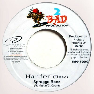 ����šۥ���ޥ���7�� Spragga Benz Harder TBPD1003 2 Bad Productions /00080