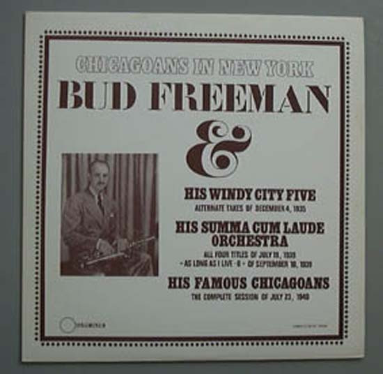 Artist Name: R - 【中古】独LP Bud Freeman & Bud Freeman & Hi Chicagoans In New York DC12009 Dawn Club /00260