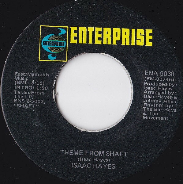 米7” Isaac Hayes Theme From Shaft / Cafe Regios ENA9038 Enterprise /00080