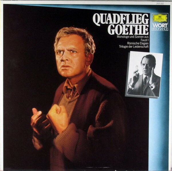 【中古】独LP Will Quadflieg Quadflieg Goethe 2571102 DEUTSCHE GRAMMOPHON /00260