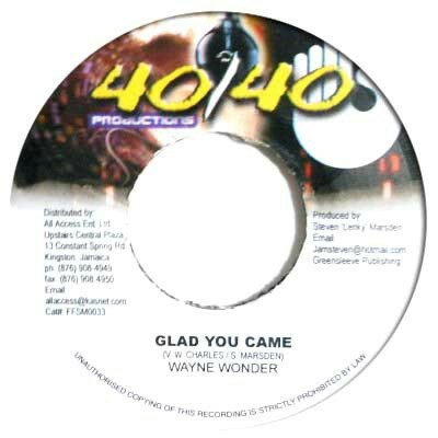 【中古】ジャマイカ7” Wayne Wonder Glad You Came FFSM0033 40/40 Productions /00080 【中古】ジャマイカ7” Wayne Wonder Glad You Came FFSM0033 40/40 Productions /00080