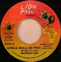 【中古】ジャマイカ7” Warrior King Africa Shall Be Free NONE Lion Paw Production /00080