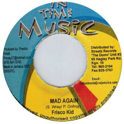 【中古】ジャマイカ7” Frisco Kid / Terro 3000 Mad Again / Touch NONE In Time Music /00080