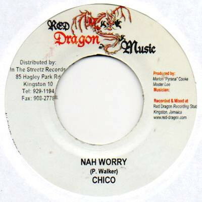 【中古】ジャマイカ7” Chico / Nicky B Nah Worry / V.I.P. NONE Red Dragon Music /00080