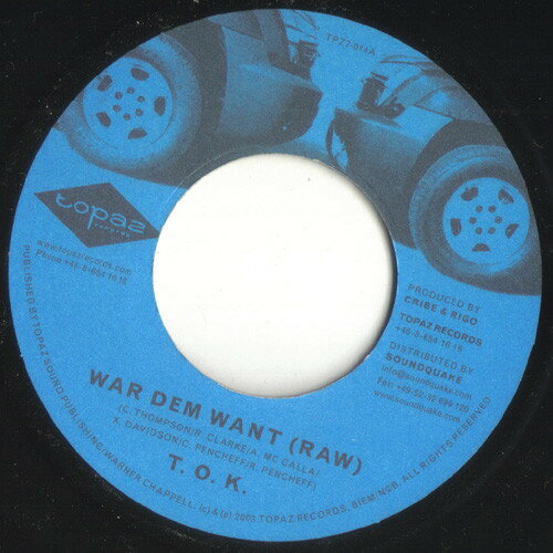 【中古】スウェーデン7” T.O.K. War Dem Want TPZ7014 Topaz Records /00080