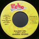 【中古】ジャマイカ7” General Degree / Wayne Marshal Soldier Girl / Let Drums Play NONE Ec...