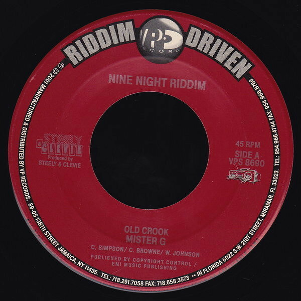 Artist Name: J - 【中古】ジャマイカ7” Mr. G / Captain Barkey Old Crook / Wine Baby Wine VPS8690 VP Records /00080