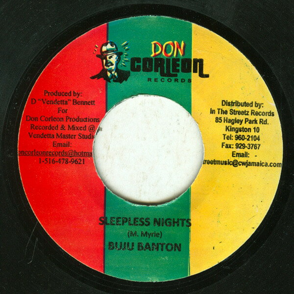 【中古】ジャマイカ7” Buju Banton Sleepless Nights none Don Corleon Records /00080