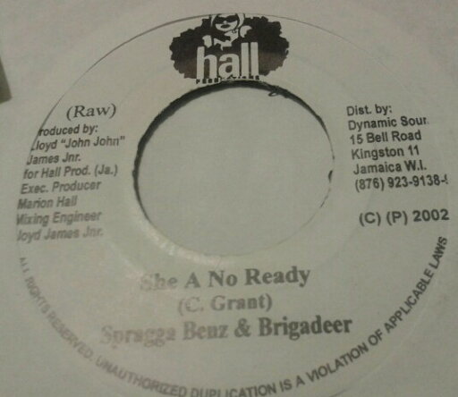 【中古】ジャマイカ7” Spragga Benz & Brigadeer She A No Ready NONE Hall Productions /00080 【中古】ジャマイカ7” Spragga Benz & Brigadeer She A No Ready NONE Hall Productions /00080