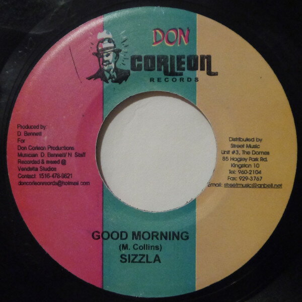 【中古】ジャマイカ7” Sizzla Good Morning NONE Don Corleon Records /00080