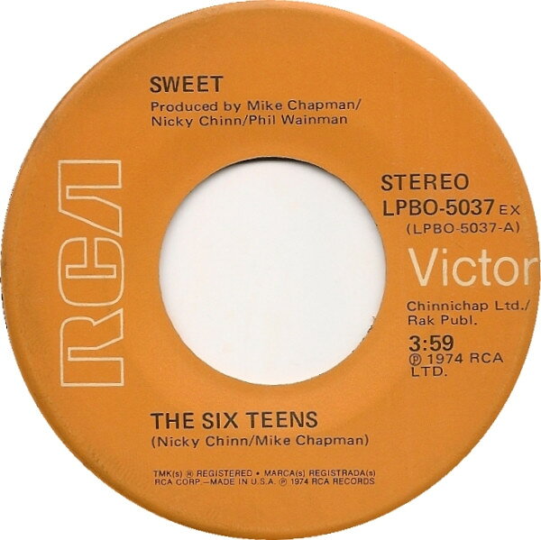 【中古】米7” Sweet The Six Teens LPBO5037 RCA Victor /00080
