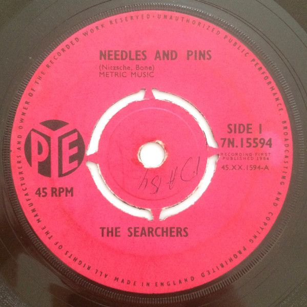 【中古】7インチ Searchers Needles And Pins / Saturday Night Out 7N15594 Pye Records