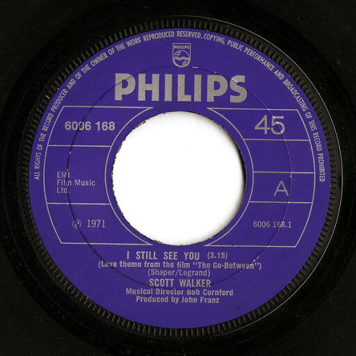 【中古】英7” Scott Walker I Still See You 6006168 Philips /00080 【中古】英7” Scott Walker I Still See You 6006168 Philips /00080