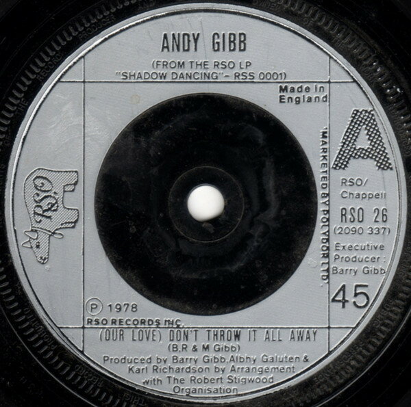 쥳ɥƥ ŷԾŹ㤨֡š۱7 Andy Gibb (Our Love Dont Throw It All Away RSO26 RSO /00080פβǤʤ713ߤˤʤޤ