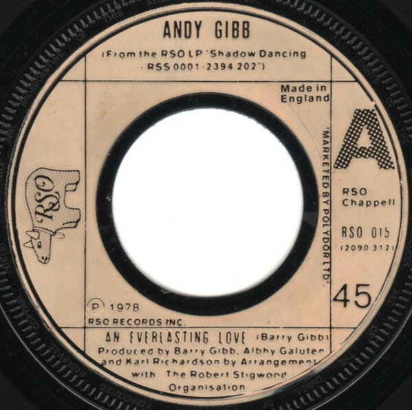 쥳ɥƥ ŷԾŹ㤨֡š۱7 Andy Gibb An Everlasting Love RSO015 RSO /00080פβǤʤ713ߤˤʤޤ