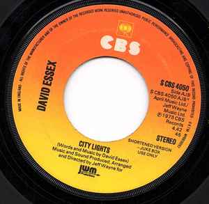 【中古】英7” David Essex City Lights SCBS4050 CBS /00080 【中古】英7” David Essex City Lights SCBS4050 CBS /00080