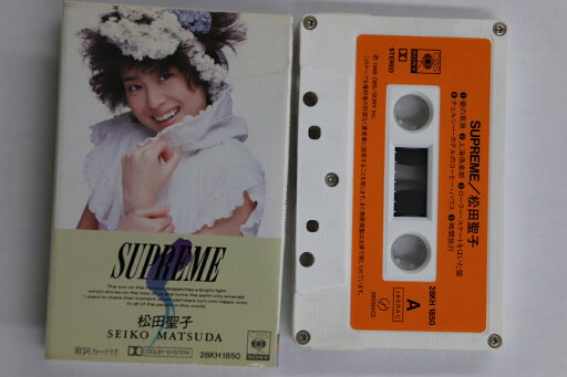 【中古】Cassette 松田聖子 Supreme 28KH1850 CBS SONY /00110 【中古】Cassette 松田聖子 Supreme 28KH1850 CBS SONY /00110