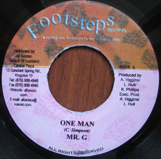 【中古】ジャマイカ7” Mr. G / Mr. Vegas / Lexxus One Man / Good Good NONE Footsteps Records /00080 【中古】ジャマイカ7” Mr. G / Mr. Vegas / Lexxus One Man / Good Good NONE Footsteps Records /00080