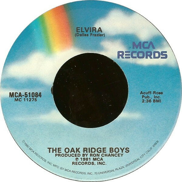 楽天レコードシティ 楽天市場店【中古】米7” Oak Ridge Boys Elvira MCA51084 MCA Records /00080
