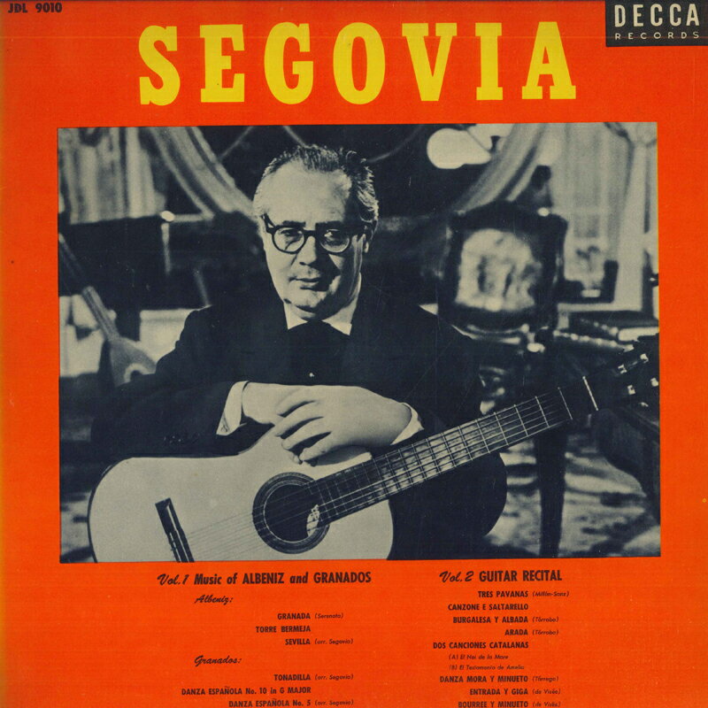 ����š�LP Andres Segovia ����ɥ쥹 �����������Υ��������� JDL9010 DECCA /00260