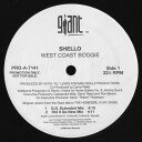 【中古】米12” Shello West Coast Boogie PROA7141 Giant Records プロモ /00250