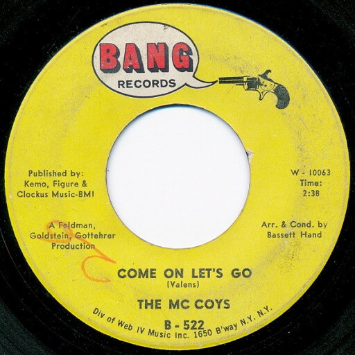【中古】米7” MC Coys Come On Lets Go / Little People B522 BANG /00080 【中古】米7” MC Coys Come On Lets Go / Little People B522 BANG /00080