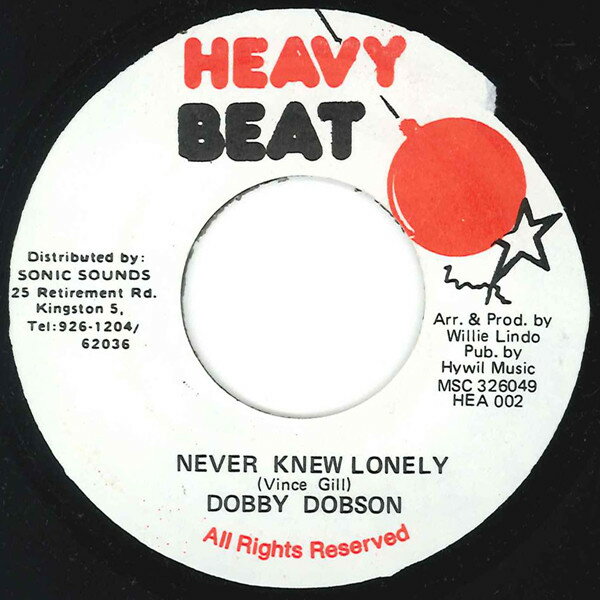 【中古】ジャマイカ7” Dobby Dobson Never Knew Lonely HEA002 HEAVY BEAT /00080