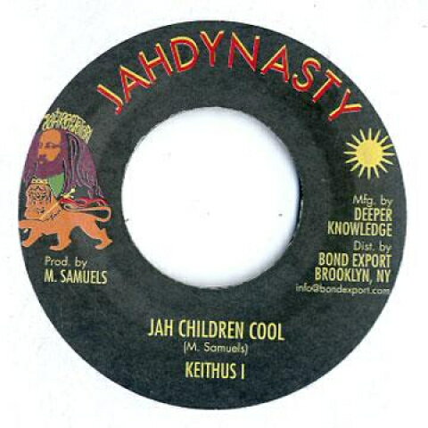 【新品】米7” Keithus I Jah Children Cool / Dub DKR078 Jah Dynasty/Digikill /00045