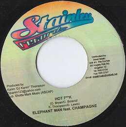 Artist Name: K - 【中古】7” Elephant Man Hot F**k/Hot Love NONE Stainless Records /00080