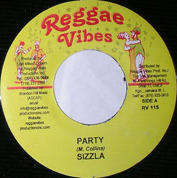 【中古】ジャマイカ7” Sizzla Party RV115 Reggae Vibes /00080