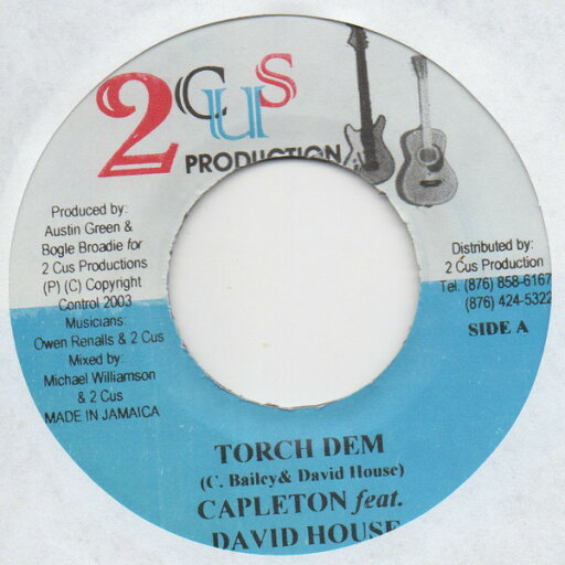 【中古】ジャマイカ7” Capleton, David House Torch Dem NONE 2Cus Production /00080 【中古】ジャマイカ7” Capleton, David House Torch Dem NONE 2Cus Production /00080