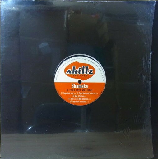 【中古】米12” Shameka If Your Love Was Real SK0005 Skillz Records /00250 【中古】米12” Shameka If Your Love Was Real SK0005 Skillz Records /00250
