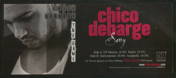 【中古】米12” Chico Debarge Sorry MOTR202181 Motown /00250