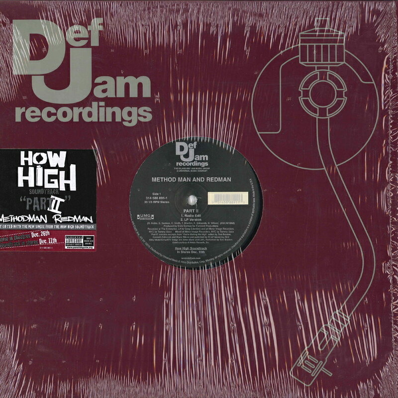 【中古】米12” Method Man & Redman Part II 3145888911 DEF JAM /00250