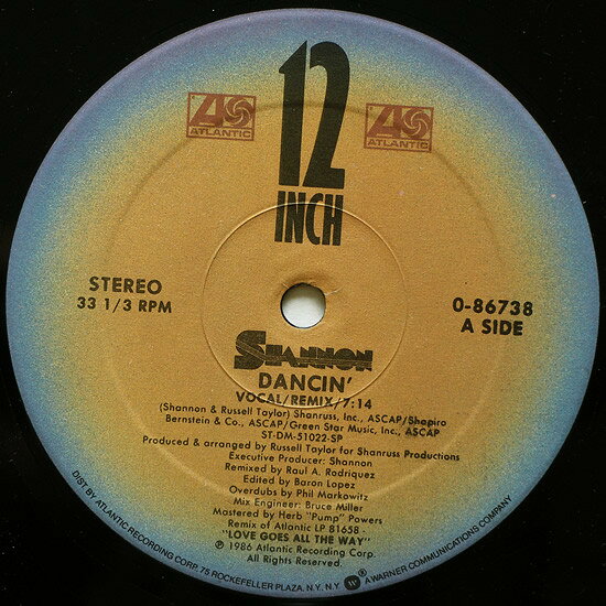 【中古】米12” Shannon Dancin 086738 Atlantic /00250
