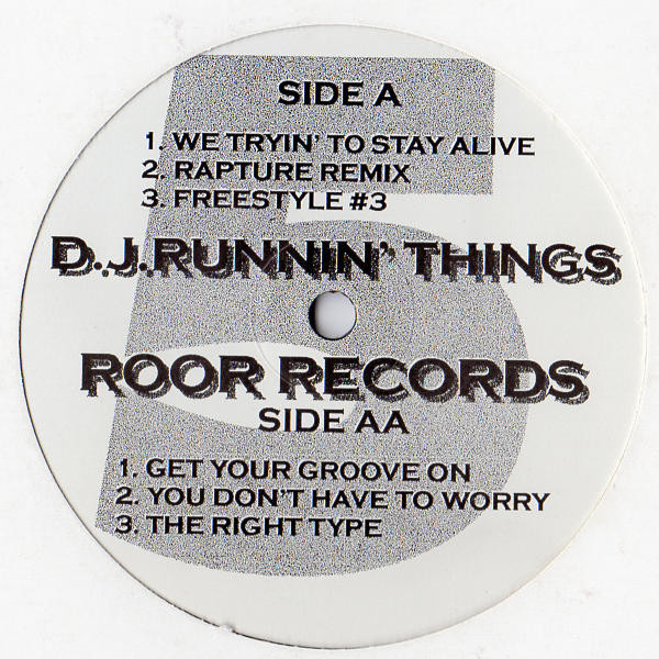 12” DJ Runnin Things DJ Runnin Things 5 TRLP521346 Roor Records /00250