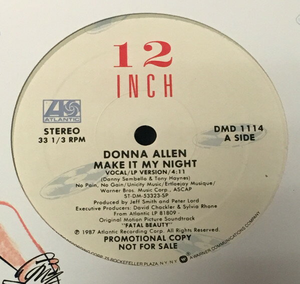 【中古】米12” Donna Allen Make It My Night DMD1114 Atlantic /00250