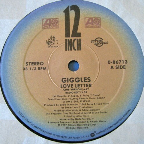 【中古】米12” Giggles Love Letter 086713 ATLANTIC /00250 【中古】米12” Giggles Love Letter 086713 ATLANTIC /00250