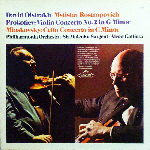 LP David Oistrakh, Mstislav Rostr Prokofiev: Violin Concerto No. 2 In G Minor / Miask S60223 SERAPHIM CLASSICS /00260