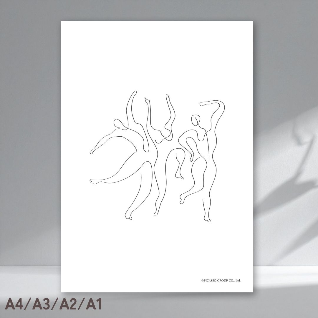 乐天商城 - ピカソ 絵 《選べるサイズA4 / A3 / A2 /A1》 絵画 ポスター インテリア おしゃれ 大きい プレゼント ギフト ピカソ絵 ラインアート モダン 名画 おしゃれ インテリア アート パブロピカソ Pablo Picasso