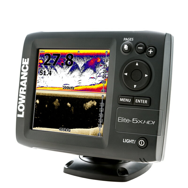 ローランス/LOWRANCE 魚群探知機/魚探 Elite5X Elite-5X 深場用振動子付■Elite-5X HDIS-T■日本語モデル/日本語マニュアル付送料無料!!在庫一掃セール!!エリート5