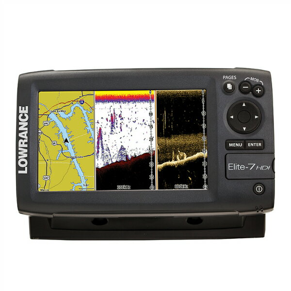 【在庫限り】ローランス/LOWRANCE 魚群探知機/魚探 Elite7 Elite-7 浅場用振動子付■Elite-7 HDIL-T■日本語モデル/日本語マニュアル付【即納】送料無料 在庫一掃セール エリート7【ジオフェンス制限無し 摂氏 メートル表示】