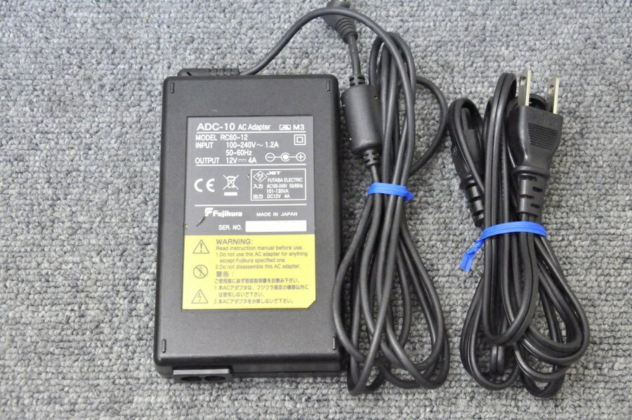 【純正品・中古】住友 光ファイバ融着機 TYPE-25シリーズ用 ADC-1240 AC-DCアダプタ■TYPE-25M TYPE-25eS TYPE-25eM■バッテリー充電器 BTC-04A用■FSM-11R FSM-11S 等にご使用可能■光ファイバー融着機・ストリッパ・カッタ・ホルダも多数！癒着機・融着器・光融着機 2