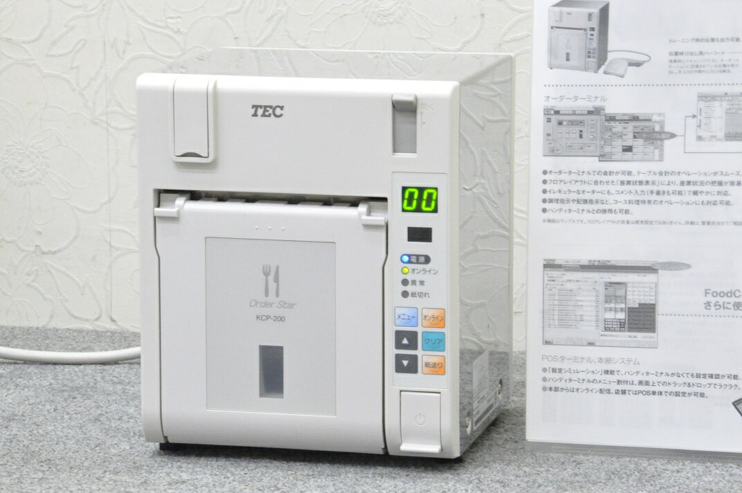 東芝TEC リモートキッチンプリンタ KCP-200■ST-700・ST-701シリーズに使用可能KCP200■■テック ポスレジ/POSレジ・周辺機器 ポスレジ キッチンプリンター■KCP-100WT-01・KCP-100WT03の新型品