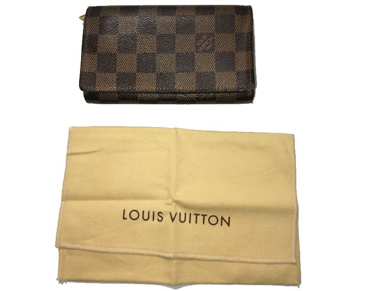 【中古】 LouisVuitton ダミエ ポルトフォイユトレゾール N61736