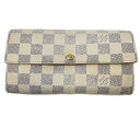 【中古】 LOUIS VUITTON ルイヴィトン ダミエアズール ポルトフォイユ サラ N61735