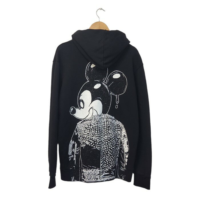 【中古】 【楽天スーパーSALE10%OFF】 DOMREBEL ドムレーベル パーカー メンズ ミッキー バックプリント ブラック L